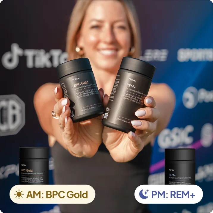 BPC Gold for the morning and REM+ for the night