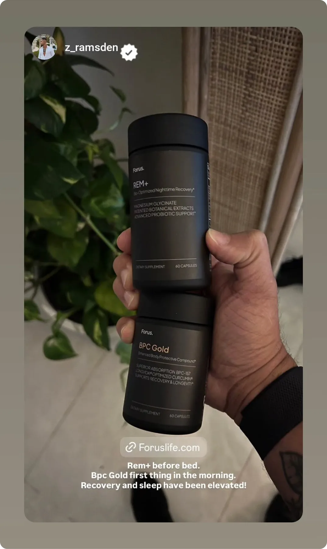 A customer holding REM+ and BPC Gold